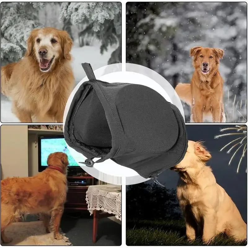Ruis Dog Ear Protectors - Noise-Suppressing Canine Ear Protection Earmuffs