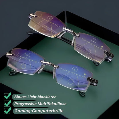 Progressive Reading Glasses | RayGuard™ Blue Light Blocking Lenses | Anti-Glare & Scratch-Resistant | 1+1 Free Offer