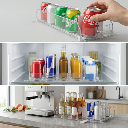 Dernier Jour -50% | CoolPush™ Porte-boissons pour réfrigérateur