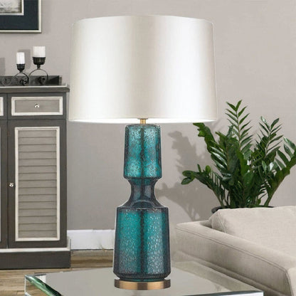 LuxAura – Elegant Metal and Glass Table Lamp