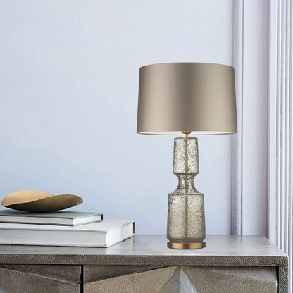 LuxAura – Elegant Metal and Glass Table Lamp