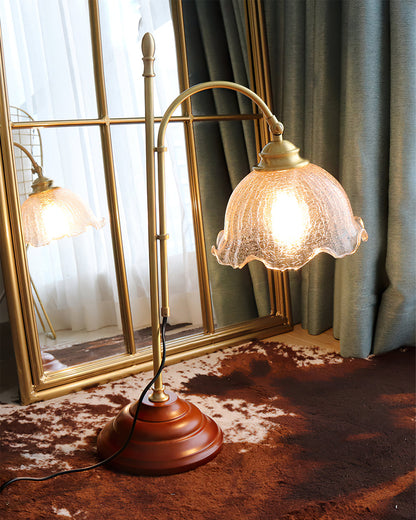 AgedRadiance - Lamp with Textured Patina Look and Soft Glow