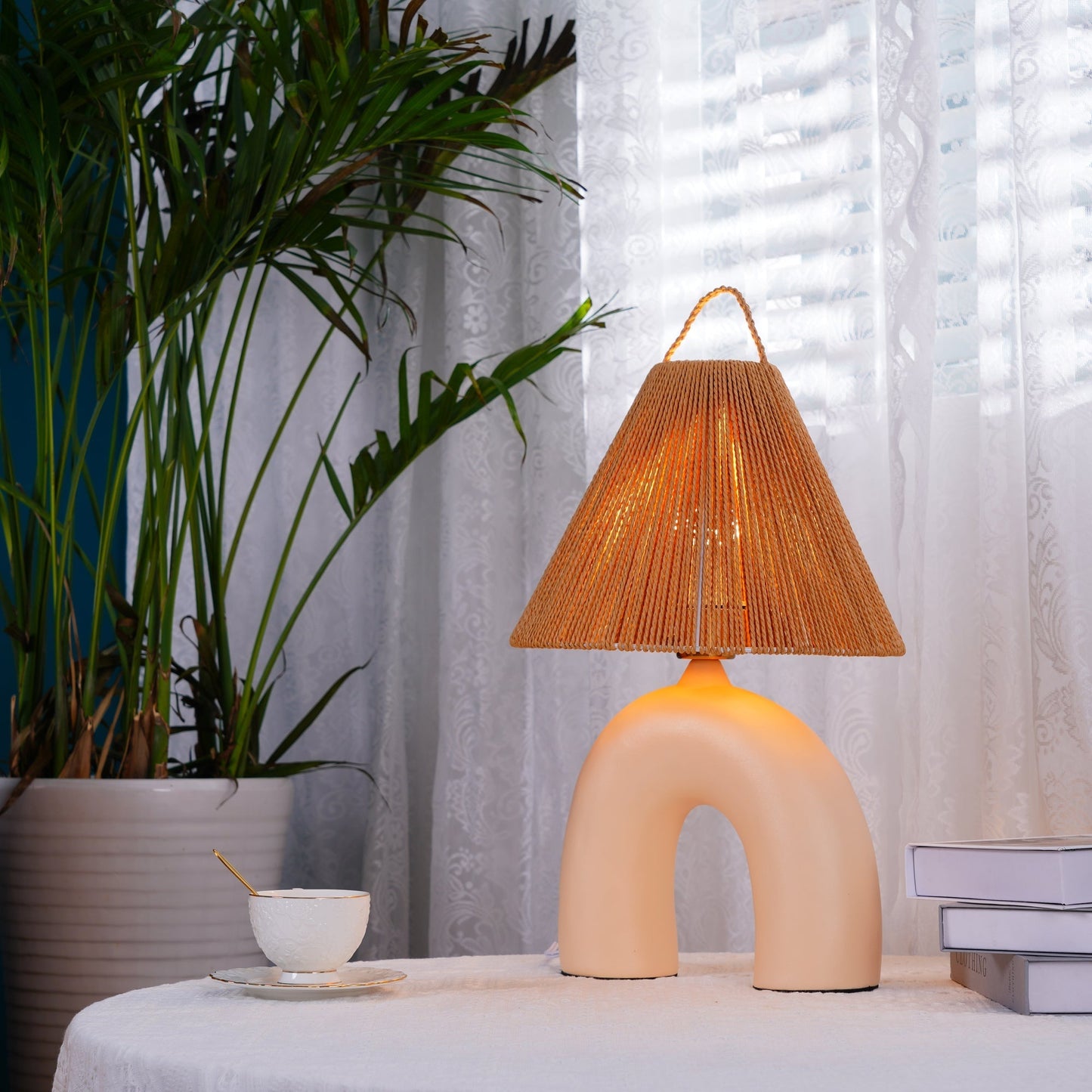 ElectraGlow - Contemporary Lamp with Powerful Base and Efficient Light