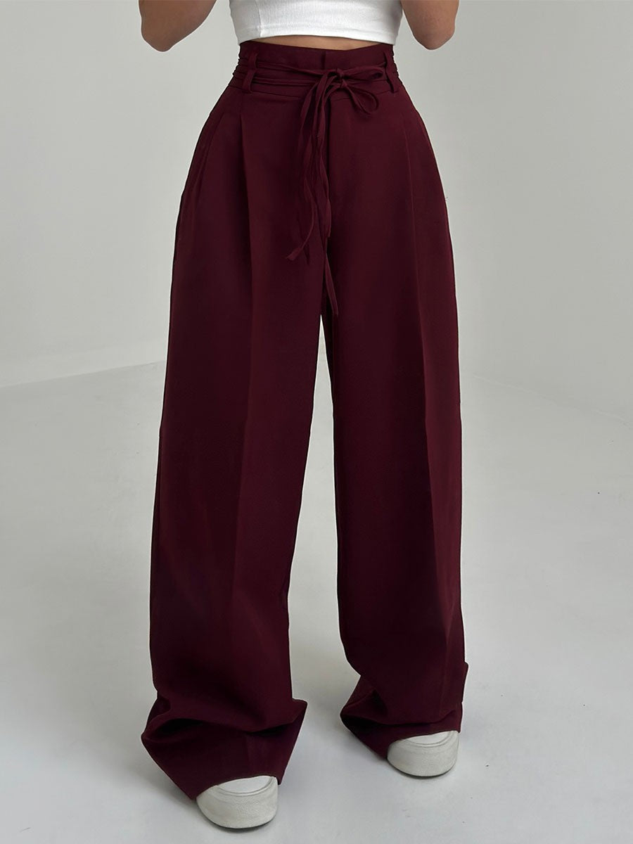 Women’s High-Waist Wide-Leg Pants | Flowy Fit
