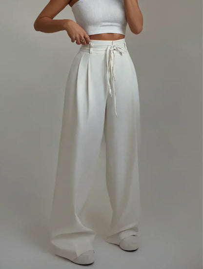 Women’s High-Waist Wide-Leg Pants | Flowy Fit