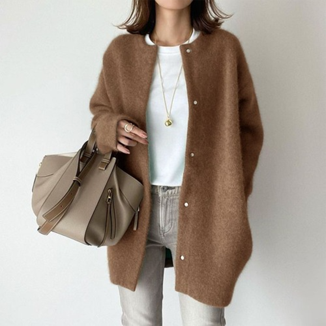 Women’s Layered Cardigan | Elegant Drape | Versatile All-Season Knit