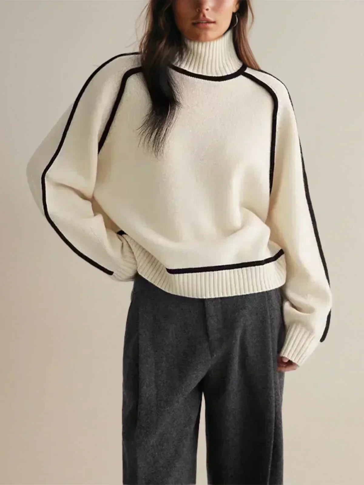 Women’s Turtleneck Sweater | Elegant Design | Soft Knit Comfort