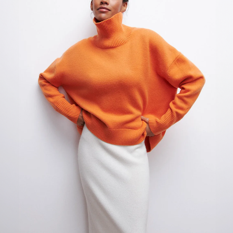 Women’s Turtleneck Sweater | Cozy Knit | Elegant Classic Style