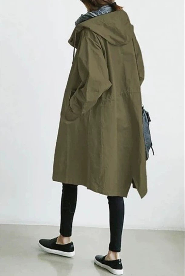 Women's Waterproof Rain Jacket, Lightweight Hooded Windbreaker for Outdoor Activities