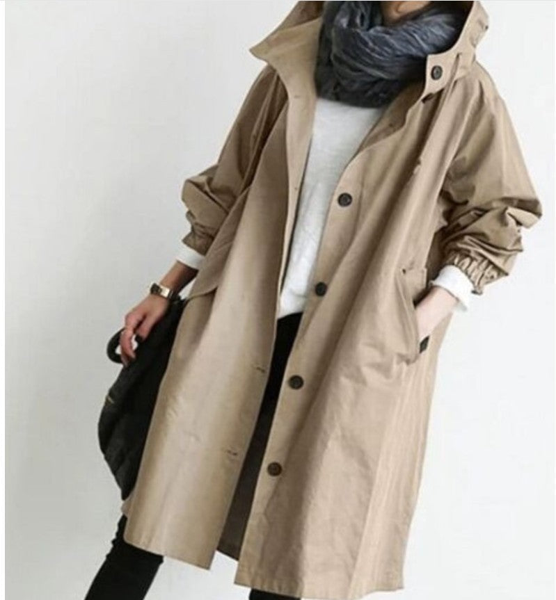 Women's Waterproof Rain Jacket, Lightweight Hooded Windbreaker for Outdoor Activities
