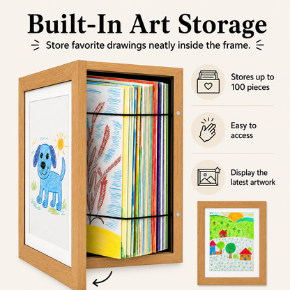 KidFrame™ Cadre d’Art pour Enfants – Conservation Élégante des Chefs-d’œuvre | Déco de Chambre