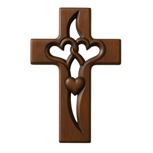 Dernier Jour -50% | EternalFaith™ Décoration murale en forme de croix avec cœur