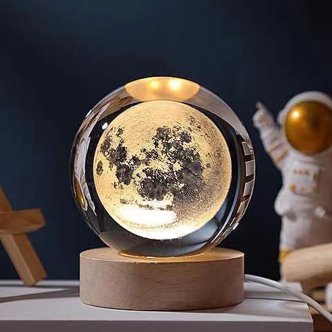 GleamSphere – Elegant 3D Night Lamp
