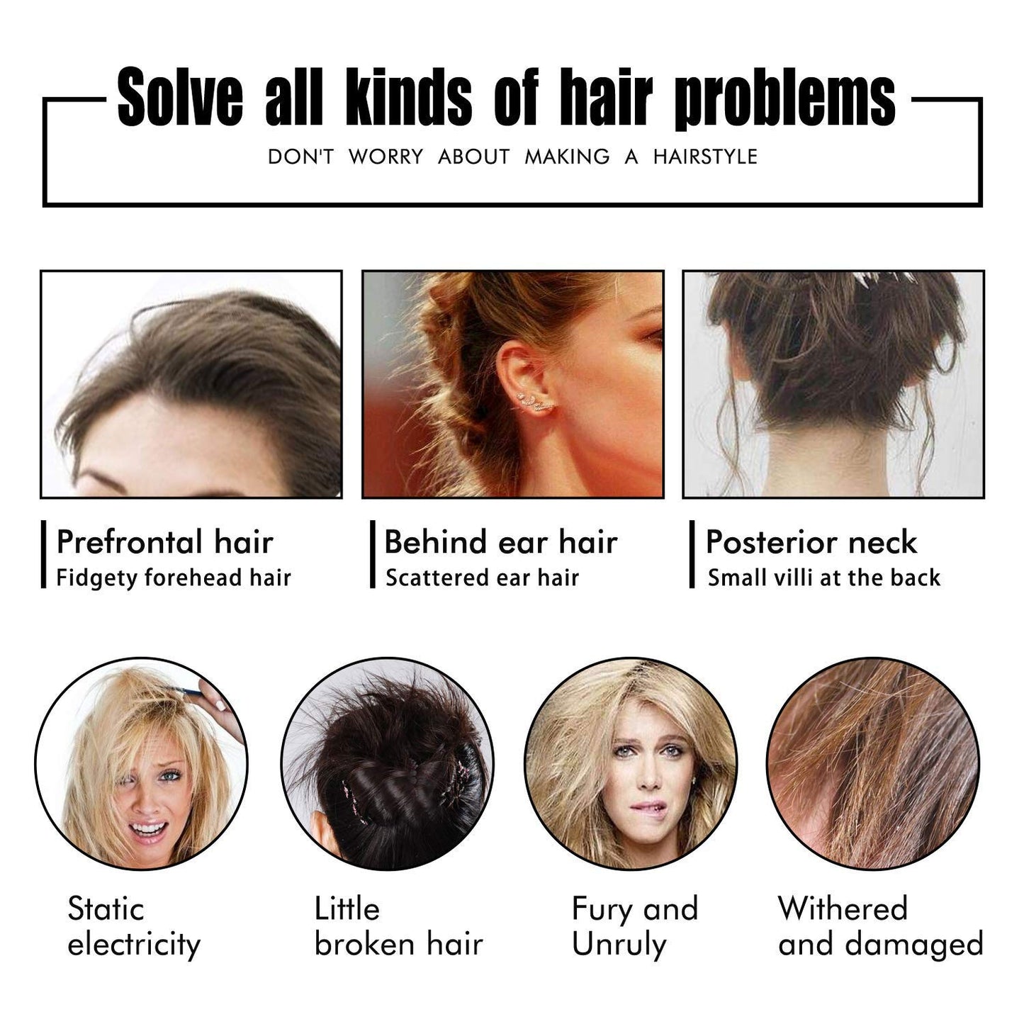 Hair Wax Stick | Strong Hold & Edge Control | Non-Greasy Styling for All Hair Types