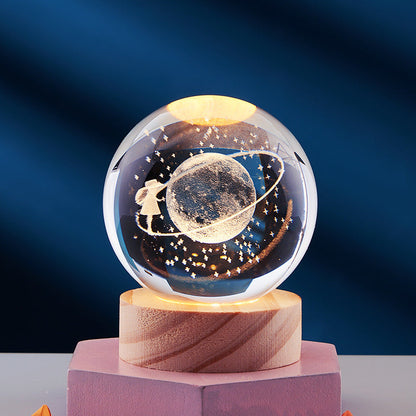 GleamSphere – Elegant 3D Night Lamp