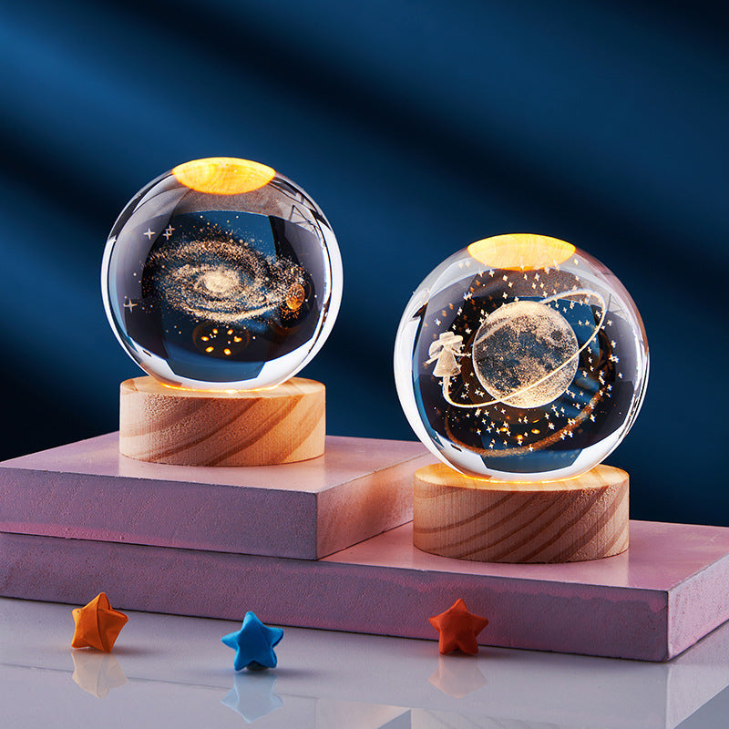 GleamSphere – Elegant 3D Night Lamp