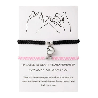 Magnetic Heart Bracelet – Adjustable Friendship Jewelry