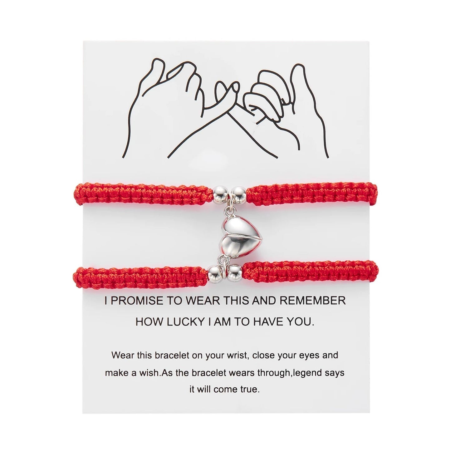 Magnetic Heart Bracelet – Adjustable Friendship Jewelry