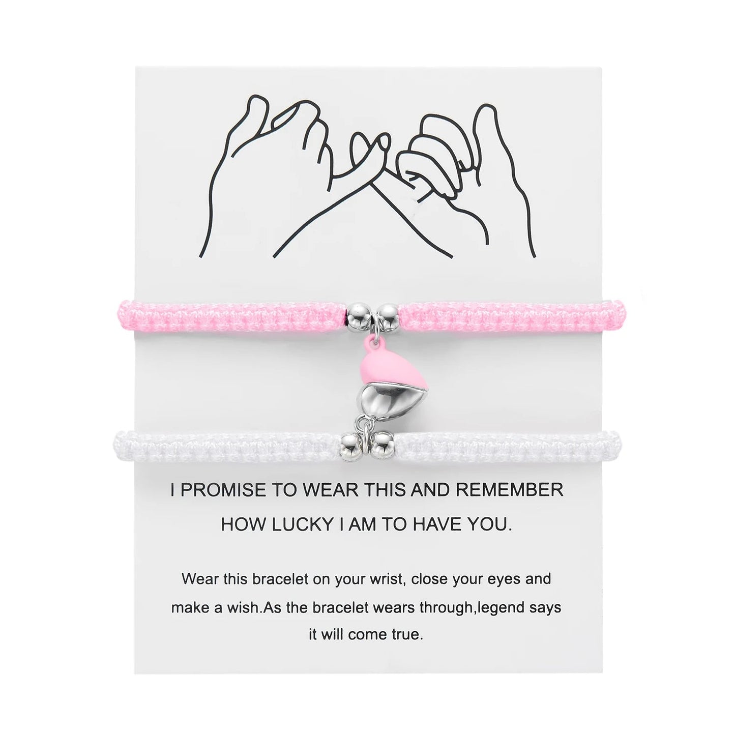 Magnetic Heart Bracelet – Adjustable Friendship Jewelry