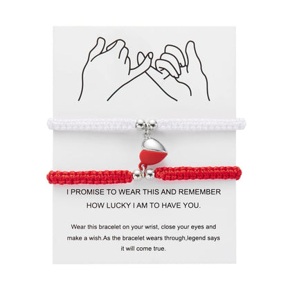 Magnetic Heart Bracelet – Adjustable Friendship Jewelry