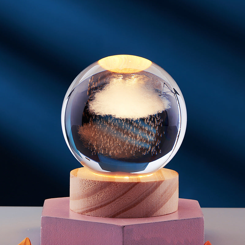 GleamSphere – Elegant 3D Night Lamp