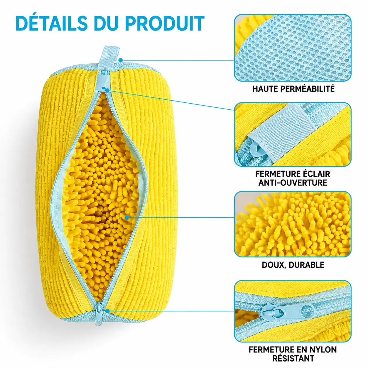 Sac de Lavage Protecteur pour Chaussures – Compatible Machine à Laver