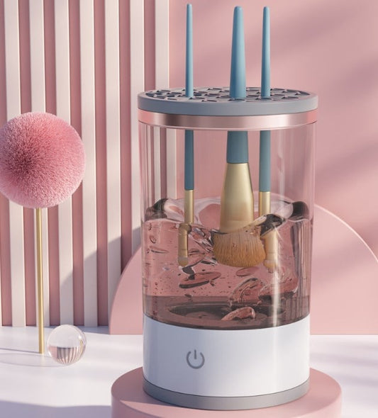 Makeup Brush Cleaner Machine | BrushPure™ Automatic Cleaning & Drying | Compact 16×9cm
