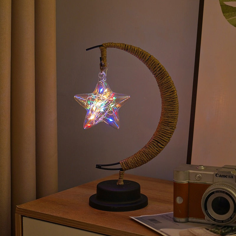 GlowLuna - Warm Glass Lunar Lamp