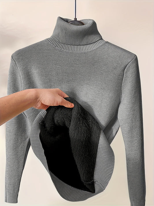 ZOE - Soft Turtle Neck Pullover Sweater
