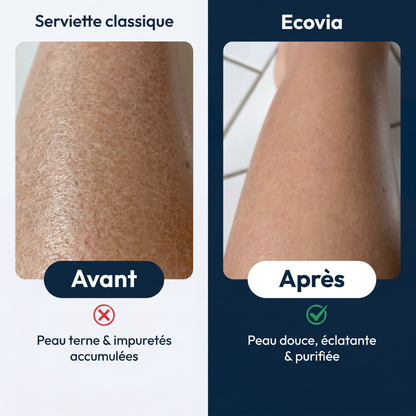 BambooGlow™ Serviette de Douche Exfoliante | Peau Douce & Éclatante