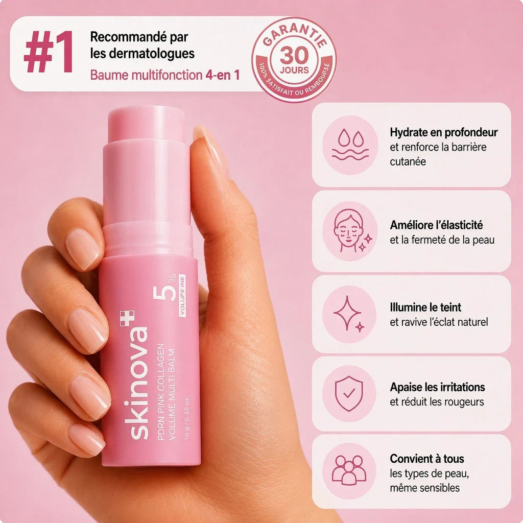DermaGlow™ Stick Baume Éclat au PDRN & Collagène ✨