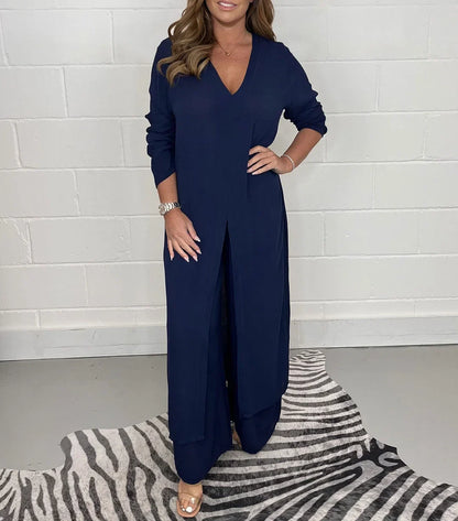 Autumn™ | Women's Long Top and Pants Set