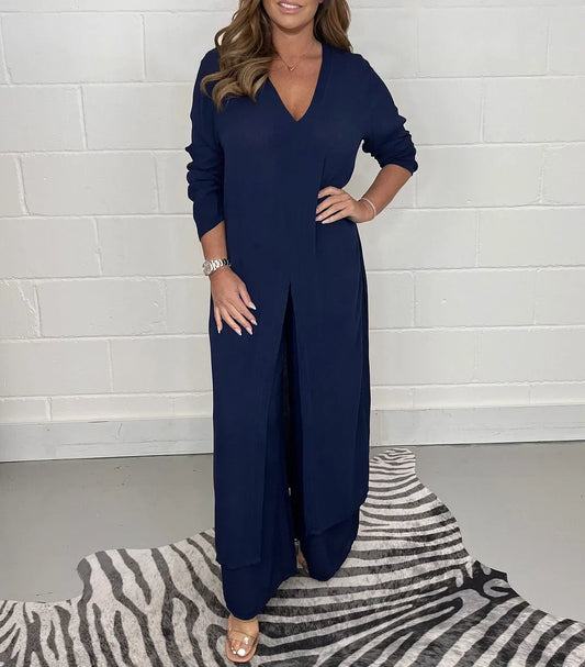 Autumn™ | Women's Long Top and Pants Set