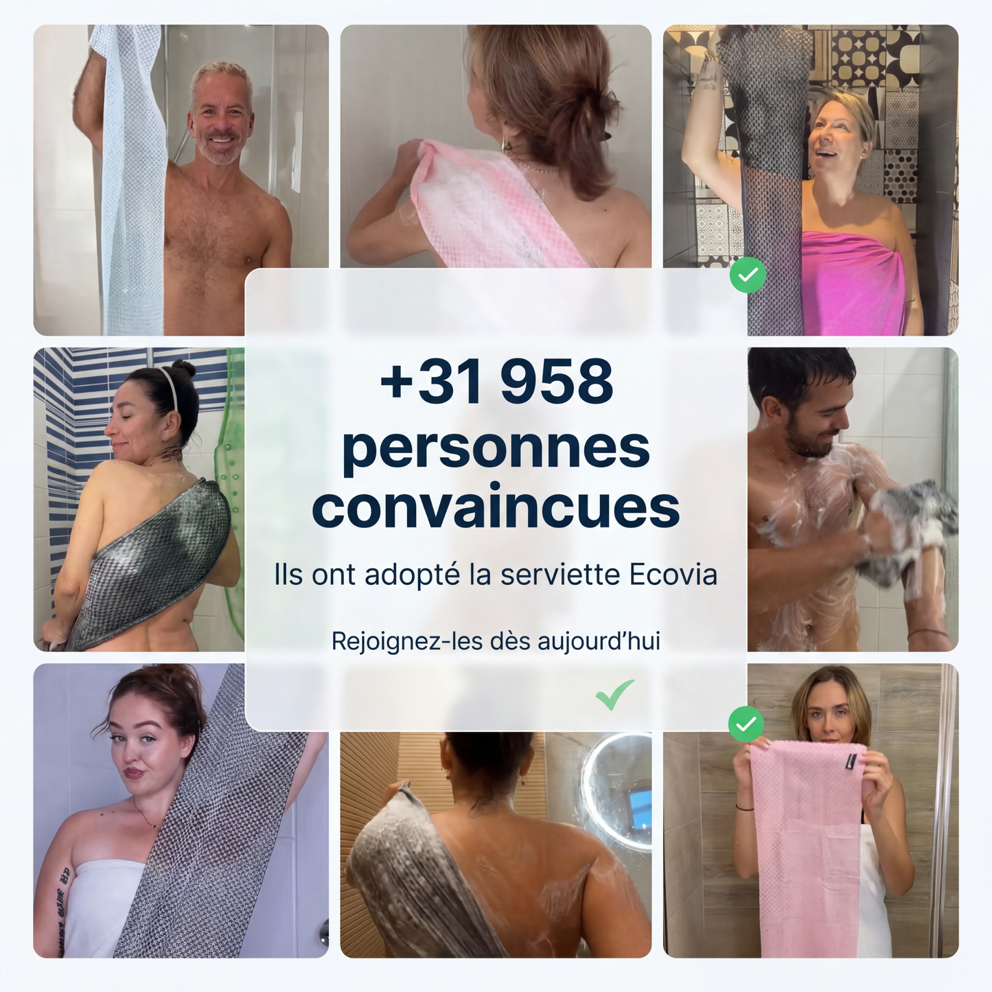 BambooGlow™ Serviette de Douche Exfoliante | Peau Douce & Éclatante