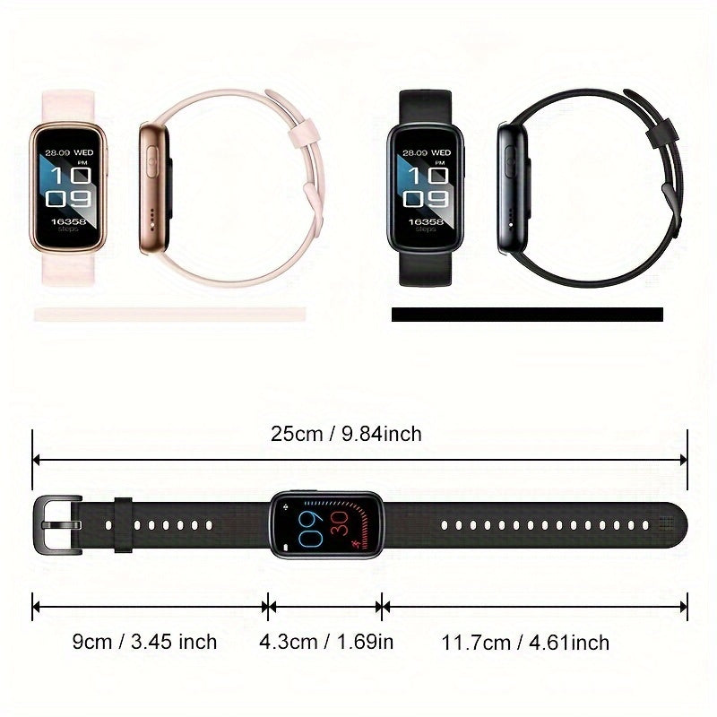 Waterproof Smart Watch with 7-Day Battery Life and Fast Charging for Fitness Tracking