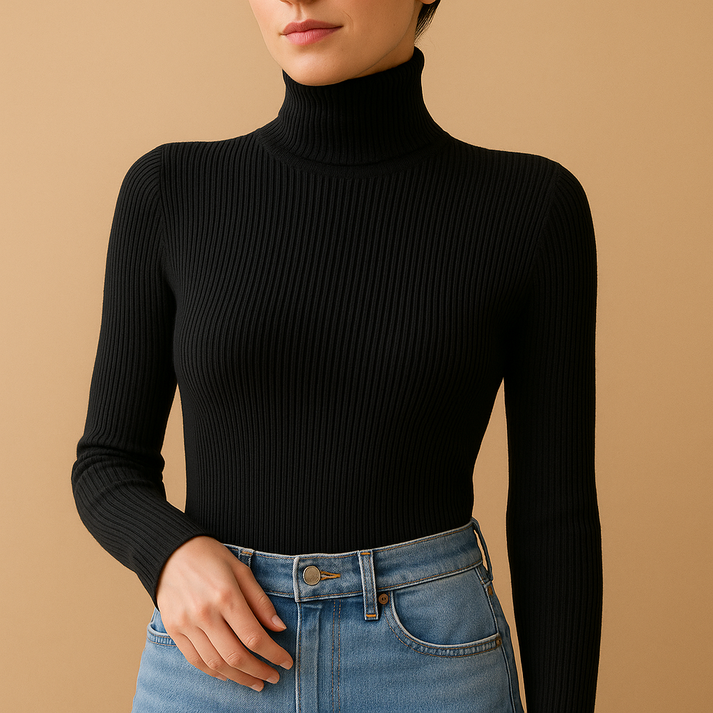 Elegant knitted turtleneck for women | Marije