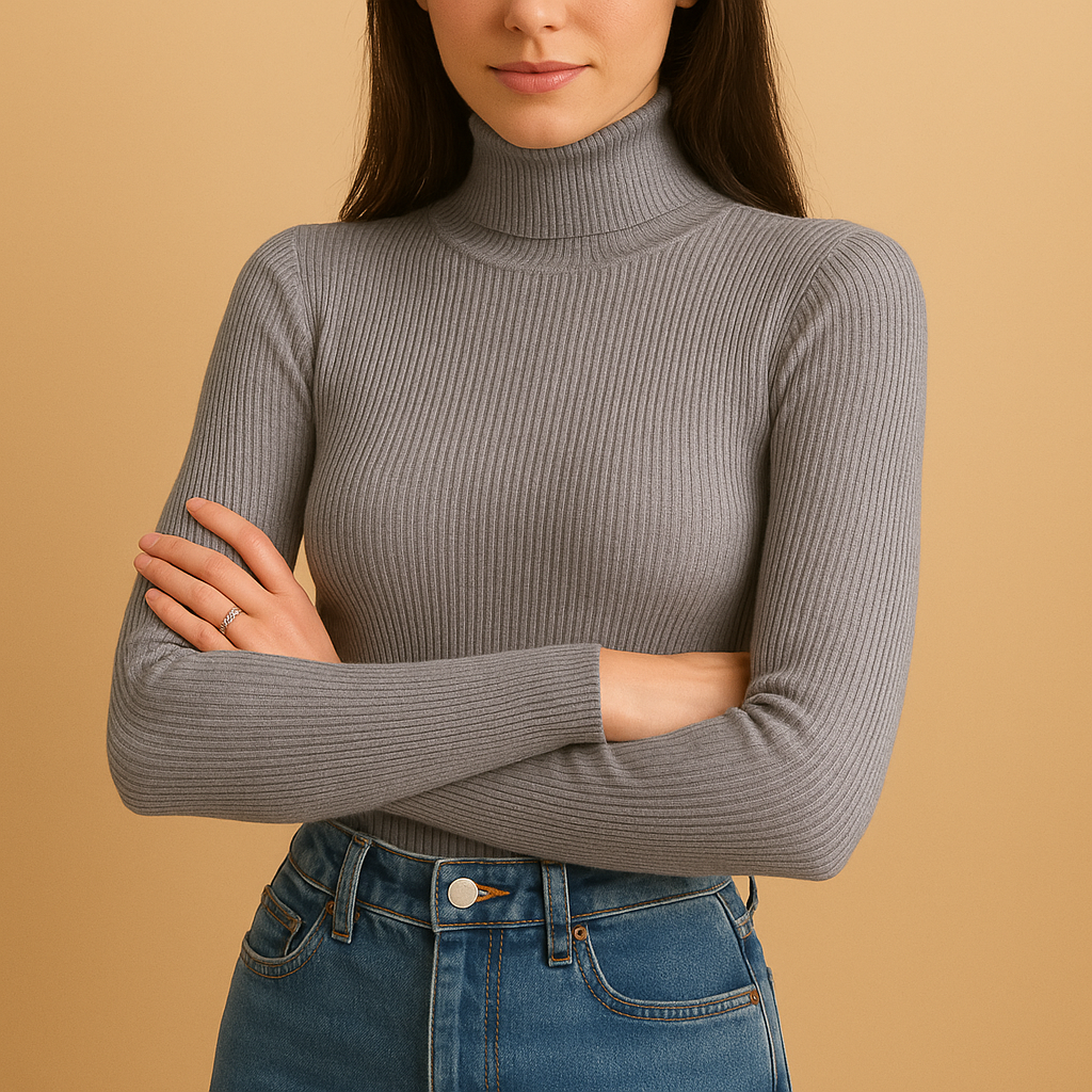 Elegant knitted turtleneck for women | Marije