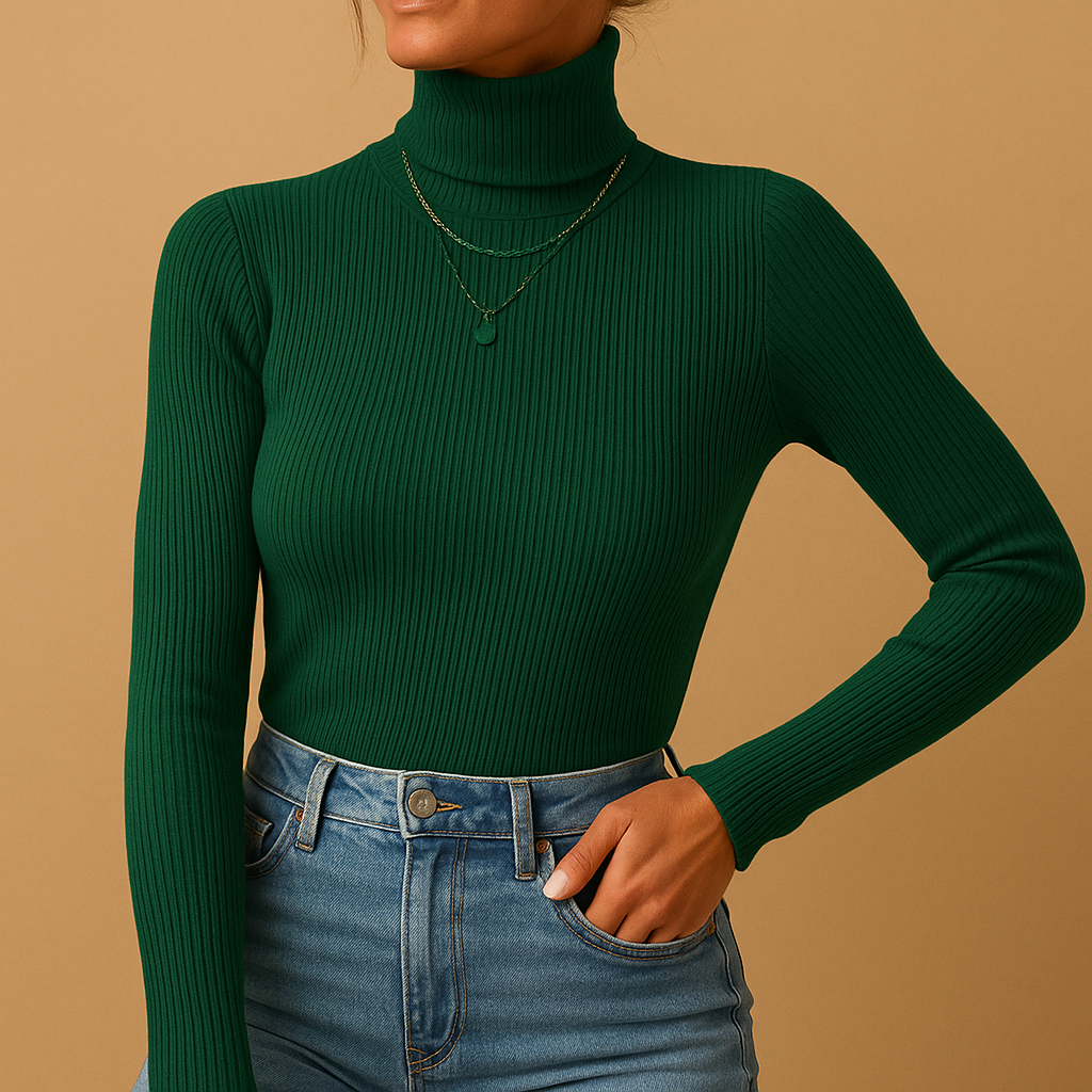 Elegant knitted turtleneck for women | Marije