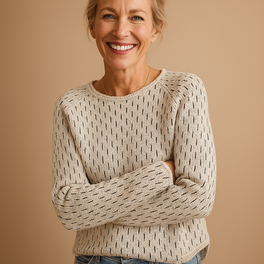 Elegant knitted winter sweater for women | Marit
