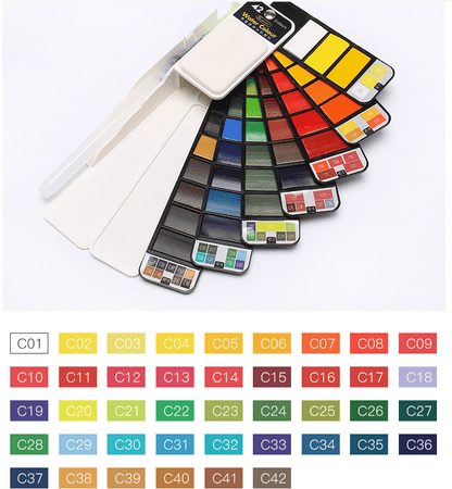 Dernier Jour -50% | AquaFold™ Palette Aquarelle Portable