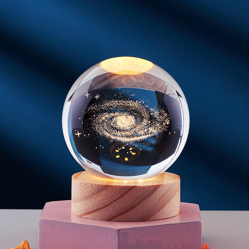 GleamSphere – Elegant 3D Night Lamp
