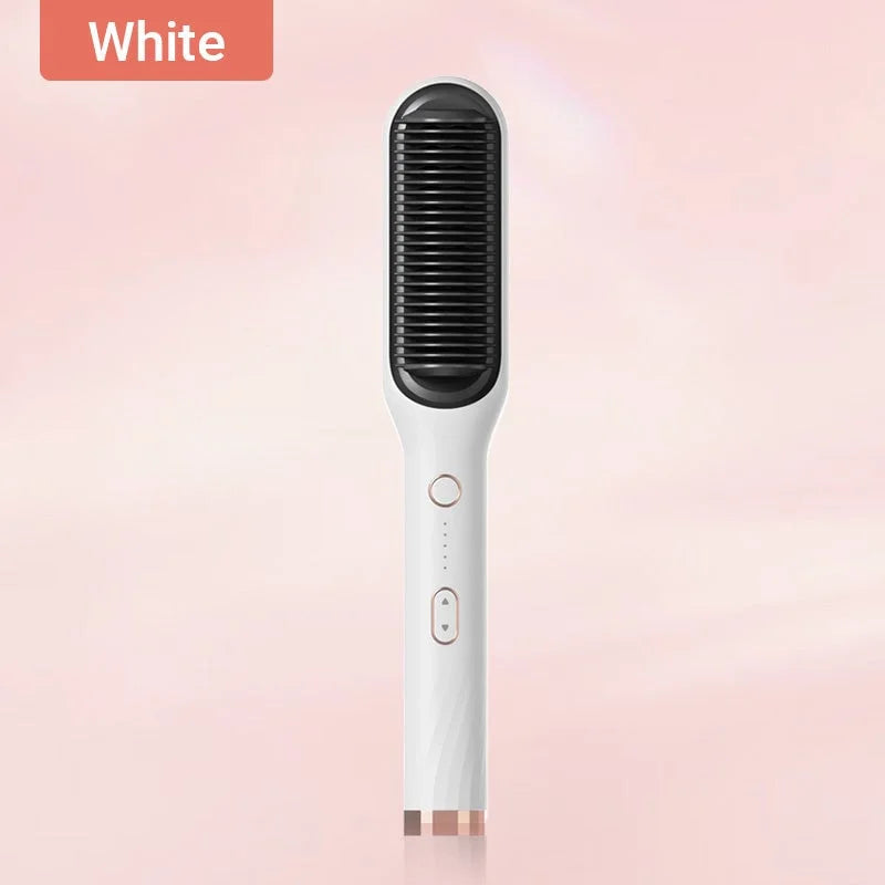 Hair Straightening Comb | Negative Ion Technology | Anti-Frizz | 45W Dual Voltage