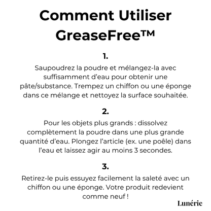 Dernier Jour -50% | GreaseFree™ Poudre Détachante (3 pièces)