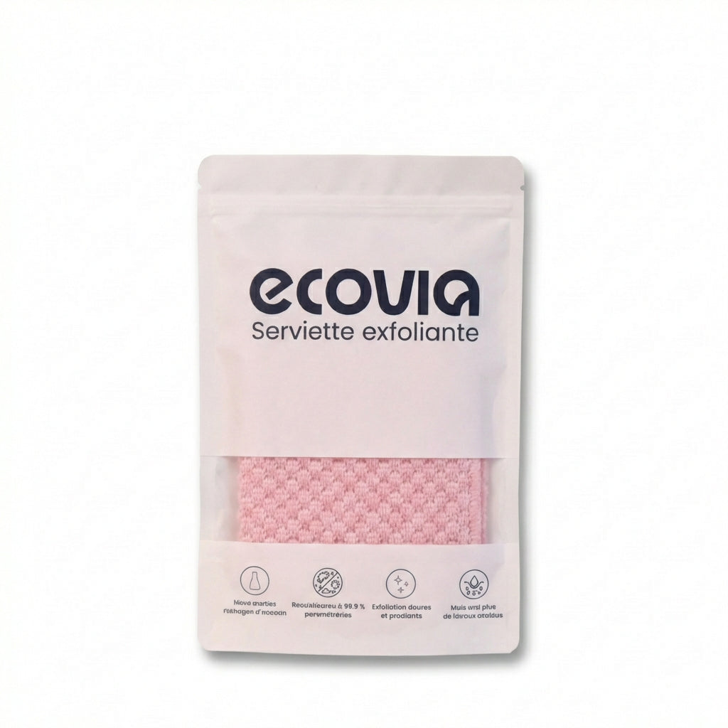 BambooGlow™ Serviette de Douche Exfoliante | Peau Douce & Éclatante
