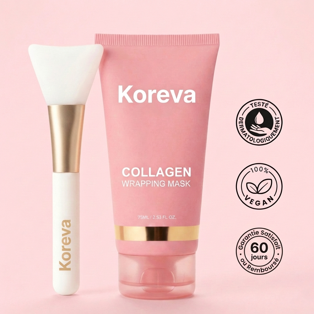 LumiColl™ Masque de Nuit au Collagène | Réveillez-vous Avec une Peau Lisse et Repulpée