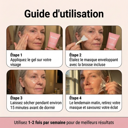 LumiColl™ Masque de Nuit au Collagène | Réveillez-vous Avec une Peau Lisse et Repulpée
