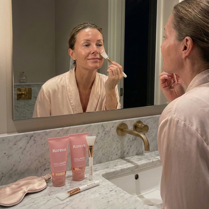LumiColl™ Masque de Nuit au Collagène | Réveillez-vous Avec une Peau Lisse et Repulpée
