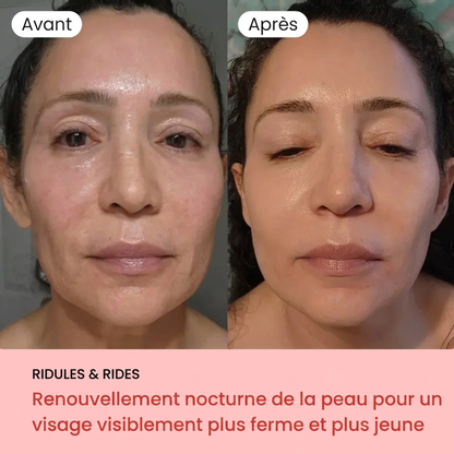 LumiColl™ Masque de Nuit au Collagène | Réveillez-vous Avec une Peau Lisse et Repulpée