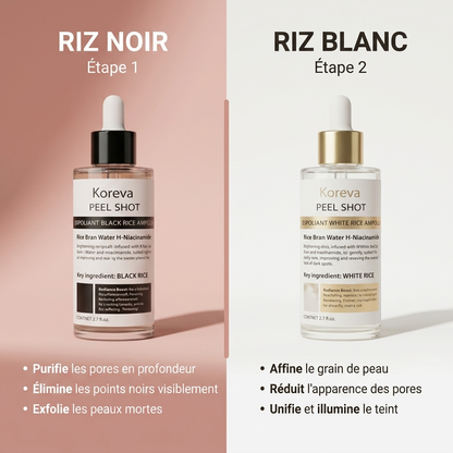 RiceGlow™ Duo Exfoliant Coréen au Riz | Peau Lisse & Éclatante