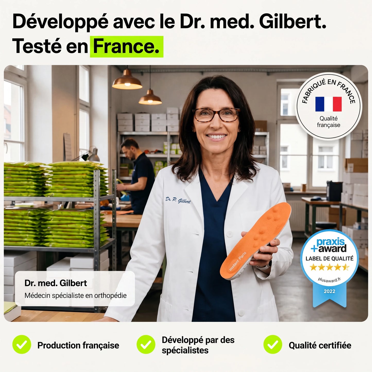 OrthoStep™ Semelles Orthopédiques de Soulagement